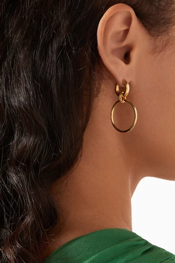 Laguna Hoop Earrings in 14kt Gold Vermeil