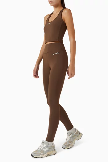 Serif Logo High-waisted Leggings