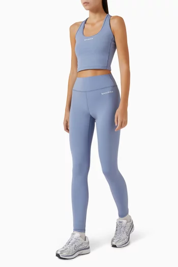 Serif Logo High-waisted Leggings