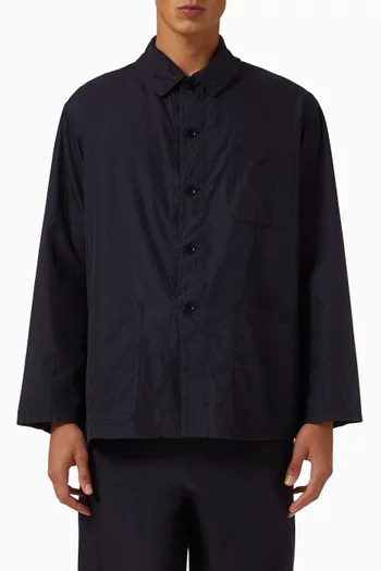 Work Shirt Jacket in Cotton-silk Blend