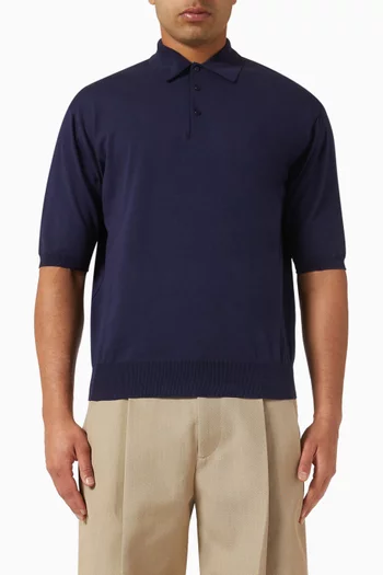 Polo Shirt in Cotton-knit