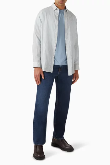 Striped Shirt in Cotton Gauze