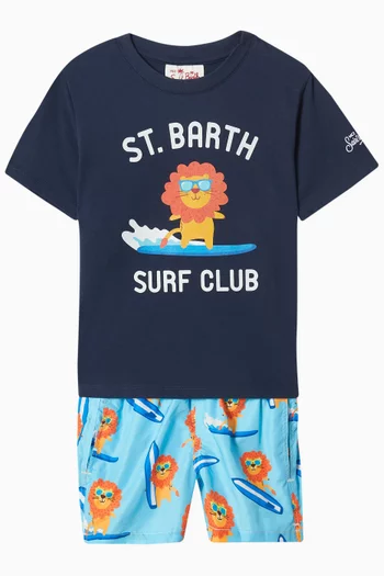 Surf Club T-shirt in Cotton