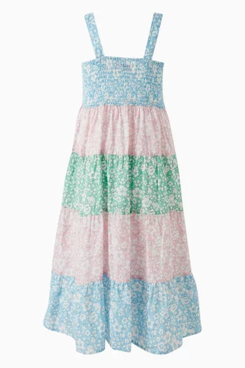Colour-bock Jemine Dress in Cotton