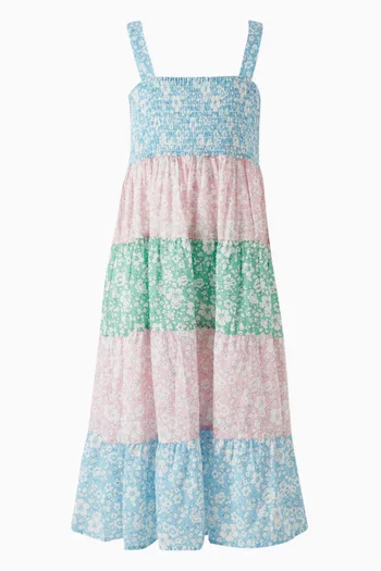 Colour-bock Jemine Dress in Cotton