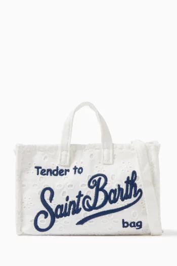 Logo-embroidered Phone Bag in Cotton