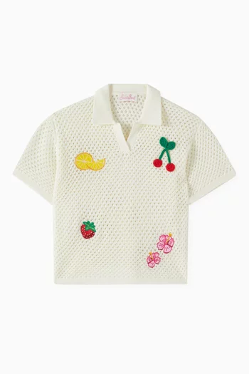 Pixie Polo Shirt in Cotton-blend