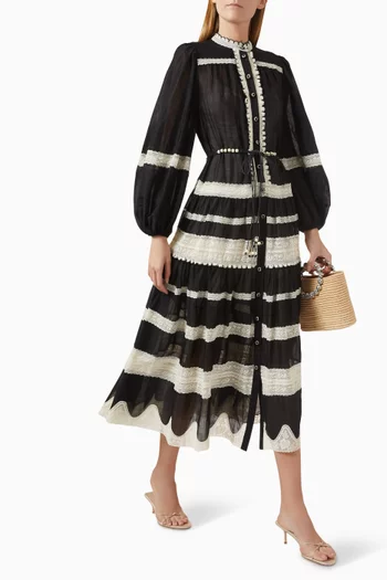 Rhiannon Lace Billow Dress in Cotton