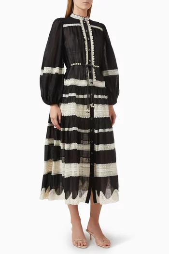 Rhiannon Lace Billow Dress in Cotton