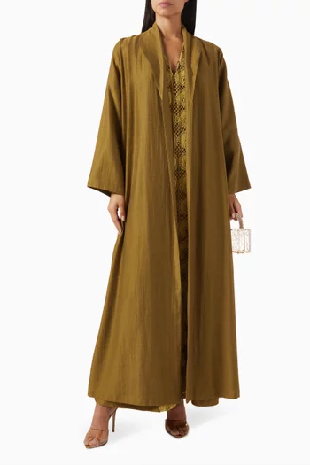 Zainah Cut Abaya in Cotton