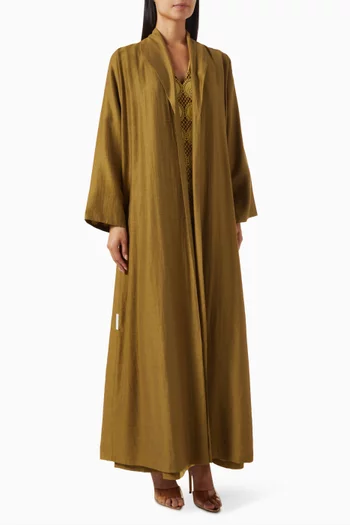 Zainah Cut Abaya in Cotton