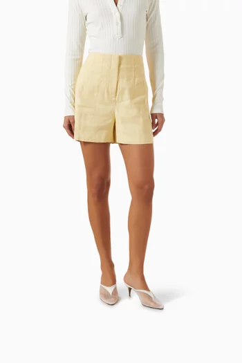 حذاء دانوس مفتوح من الخلف بكعب 65 مم قماش شبكي