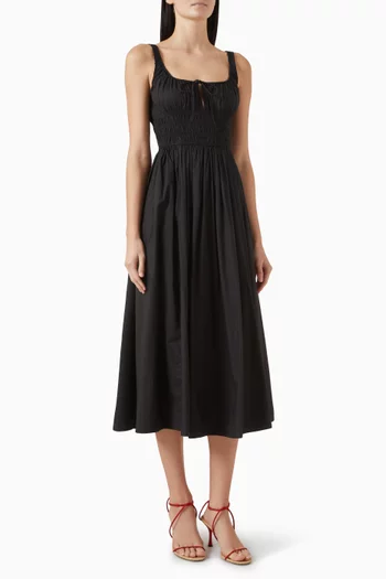 Quilla Midi Dress in Cotton