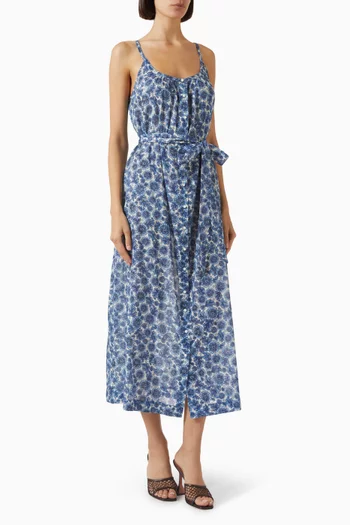 فستان نيفيتا بحزام قطن عضوي