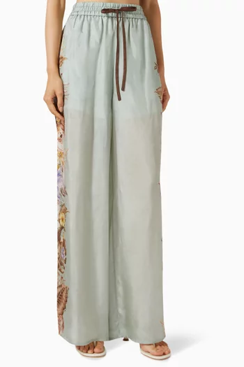 Coco Printed Pants in Silk