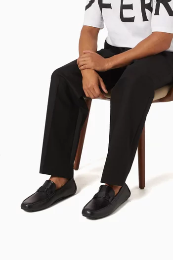 Gancini Loafers in Leather