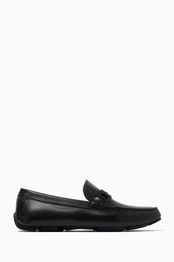 Gancini Loafers in Leather