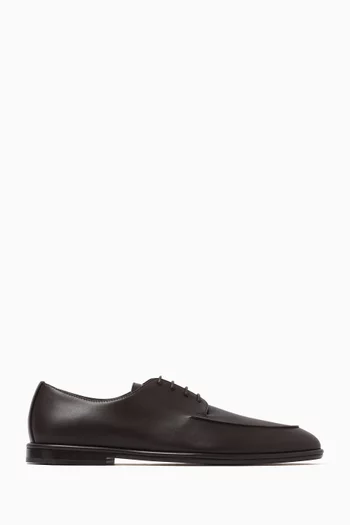 Lace-up Derby Shoes in Leather