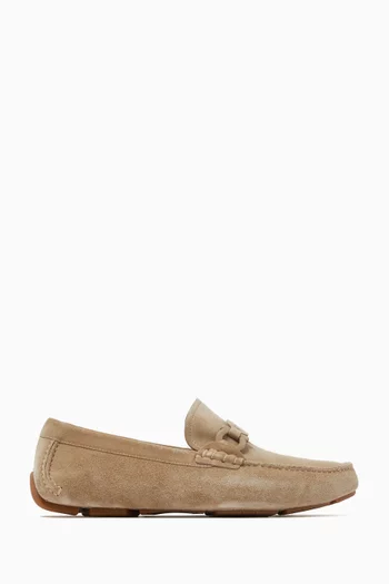 Gancini Loafers in Suede