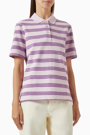 Striped Polo Shirt in Cotton