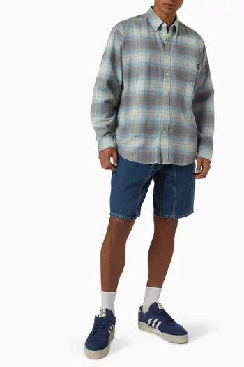 Flannel Check Shirt in Cotton