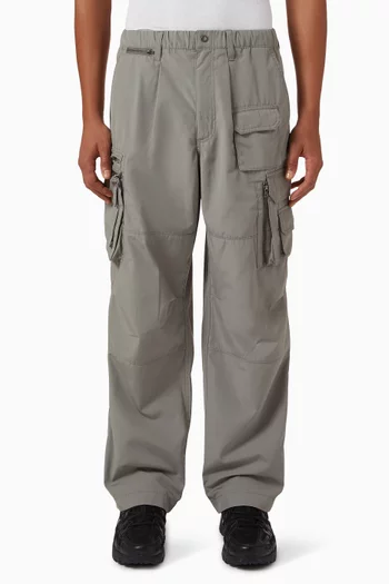 Crazy Multi-zip Pants in Poly-cotton Blend