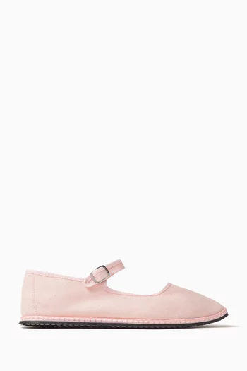 Mary Jane Shoes in Canvas