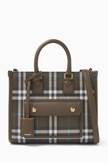 Mini Freya Tote Bag in Coated-canvas