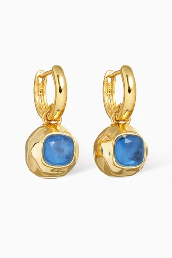 The Marino Drop Earrings in Gold-plated Metal
