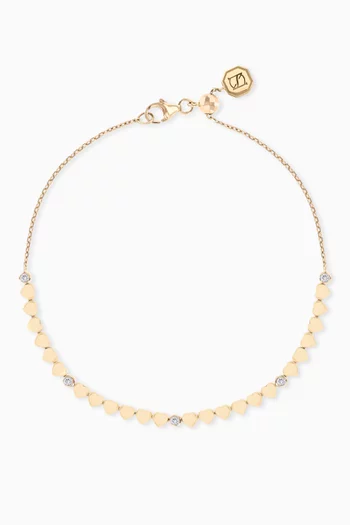 Lit Diamond Bracelet in 18kt Yellow Gold