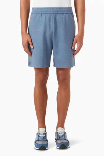 Drawstring Bermuda Shorts in Seersucker