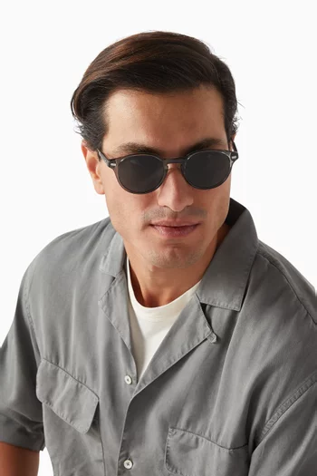 Round Sunglasses in Acetate
