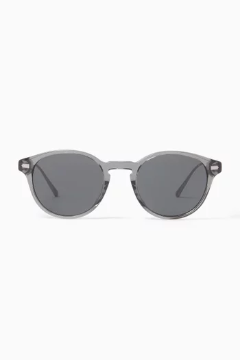 Round Sunglasses in Acetate