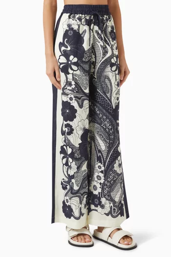 Mickey Wide-leg Pants in Linen