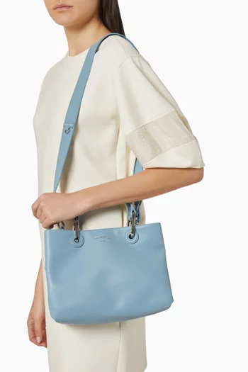 My EA Small Tote Bag in Deer Leather