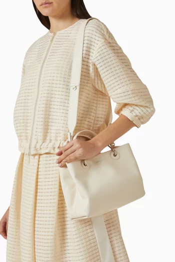 My EA Small Tote Bag in Deer Leather