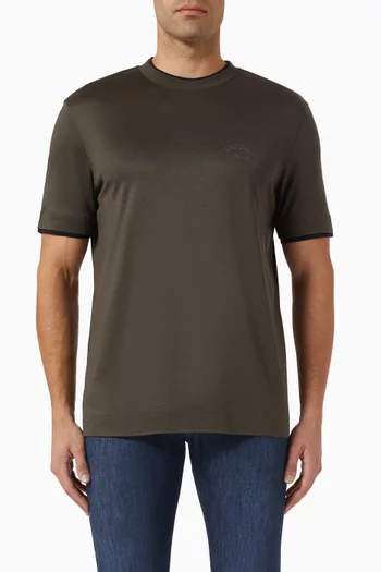 Logo T-shirt in Lyocell-blend Jersey