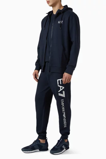 EA7 Logo Train Seris Sweatpants in Cotton