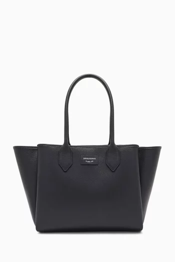 Large Shopper Bag in Faux Leather