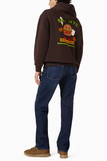 NYC Bagel Logo Hoodie in Cotton