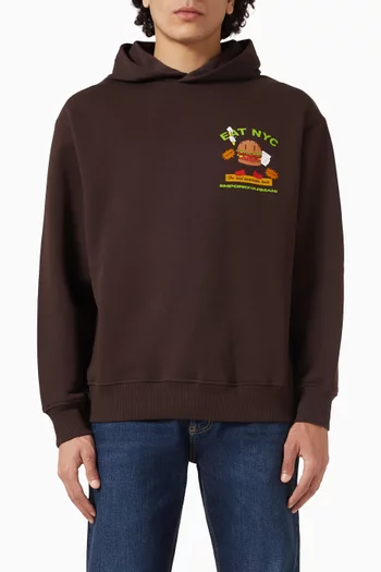 NYC Bagel Logo Hoodie in Cotton