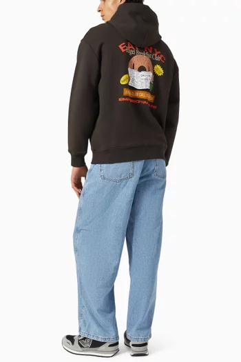 NYC Bagel Logo Hoodie in Cotton