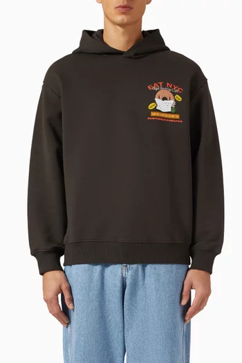 NYC Bagel Logo Hoodie in Cotton