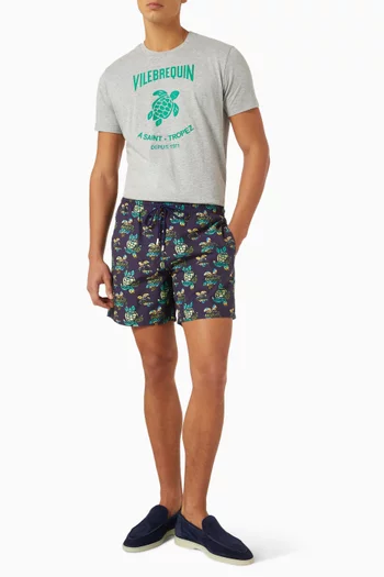 Landscape Turtle Swim Shorts