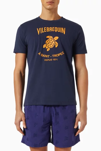 Logo-print T-shirt in Cotton