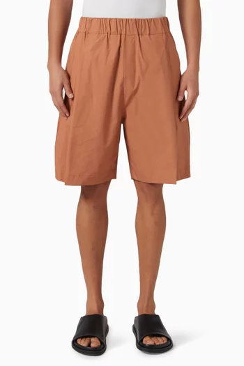 Bermuda Shorts in Cotton Poplin