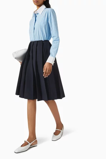 Pinstripe Laurel Shirt in Cotton