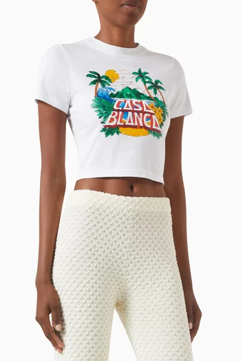 Casa Beach Wave Baby T-shirt in Cotton