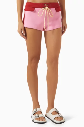 Drawstring Mini Shorts