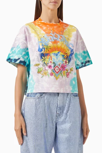 Surf Trip Tie-dye T-shirt in Organic Cotton